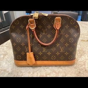 Louis Vuitton Monogram Alma Bag PM Brown